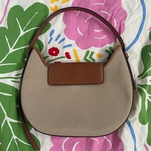 Mianqa Canvas and Apple Leather Moon Bag 🌙